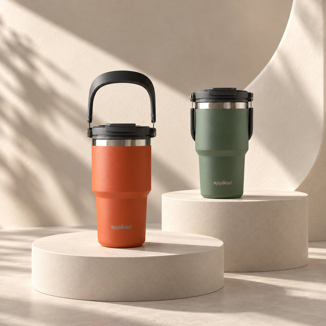 EPPIKAN eppiDuo Thermobecher in Xanadu und Terracotta